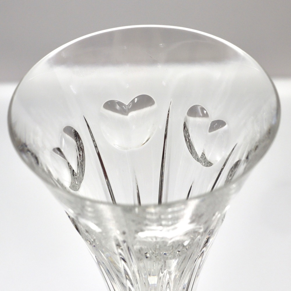 Waterford Crystal Millennium Collection Love Toasting Champagne Flutes 9.25 Pair - Picture 8 of 10